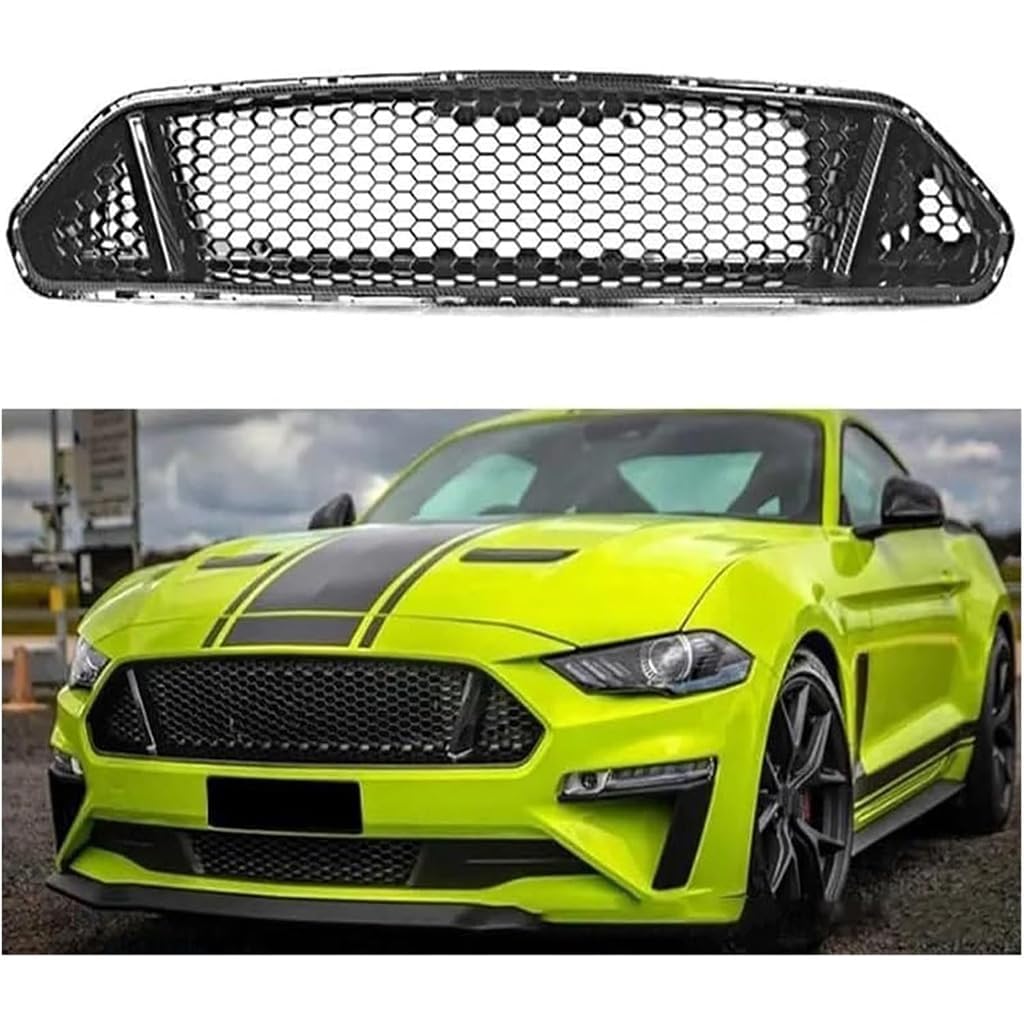 Auto Mitte,kompatibel mit Mustang 2018 2019 2020 2021,Frontgrill von ZCZMAD