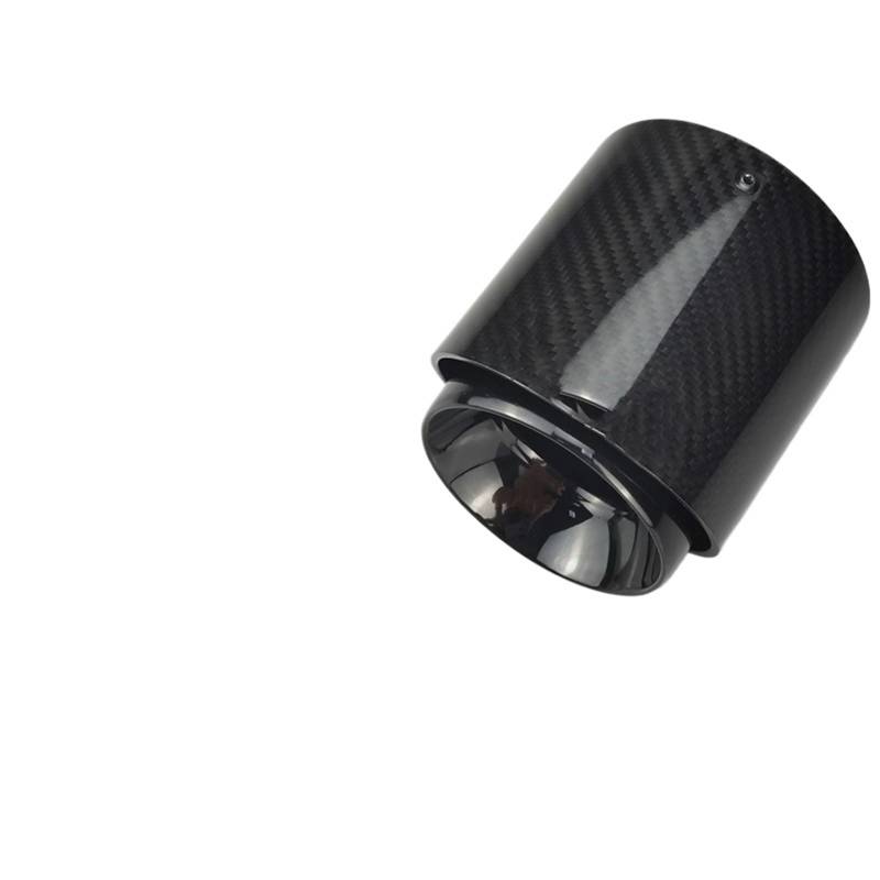 Auspuff Endrohre Für Mini Für Cooper Auspuff Spitze R55 R56 R57 R58 R59 R60 R61 1PCS Schwarz Chrom Und Carbon Faser Schalldämpfer Spitze Fit Endrohrblende(Black inlet85mm) von ZCera