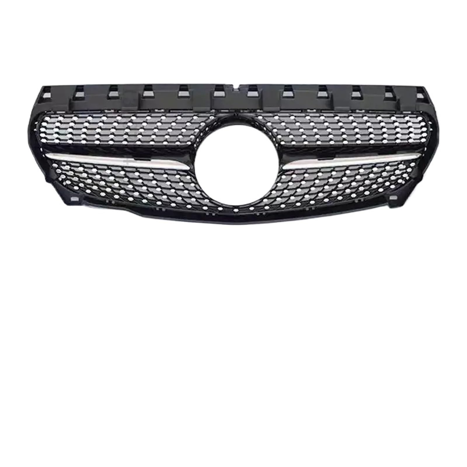 Auto Front Kühlergrille Für Benz C117 W117 Für CLA 2013 2014 2015 2016 2017 2018 2019 Tuning Facelift Frontstoßstangengrill Einlassgrill GT Diamant Frontgrills(Diamond Black) von ZCera