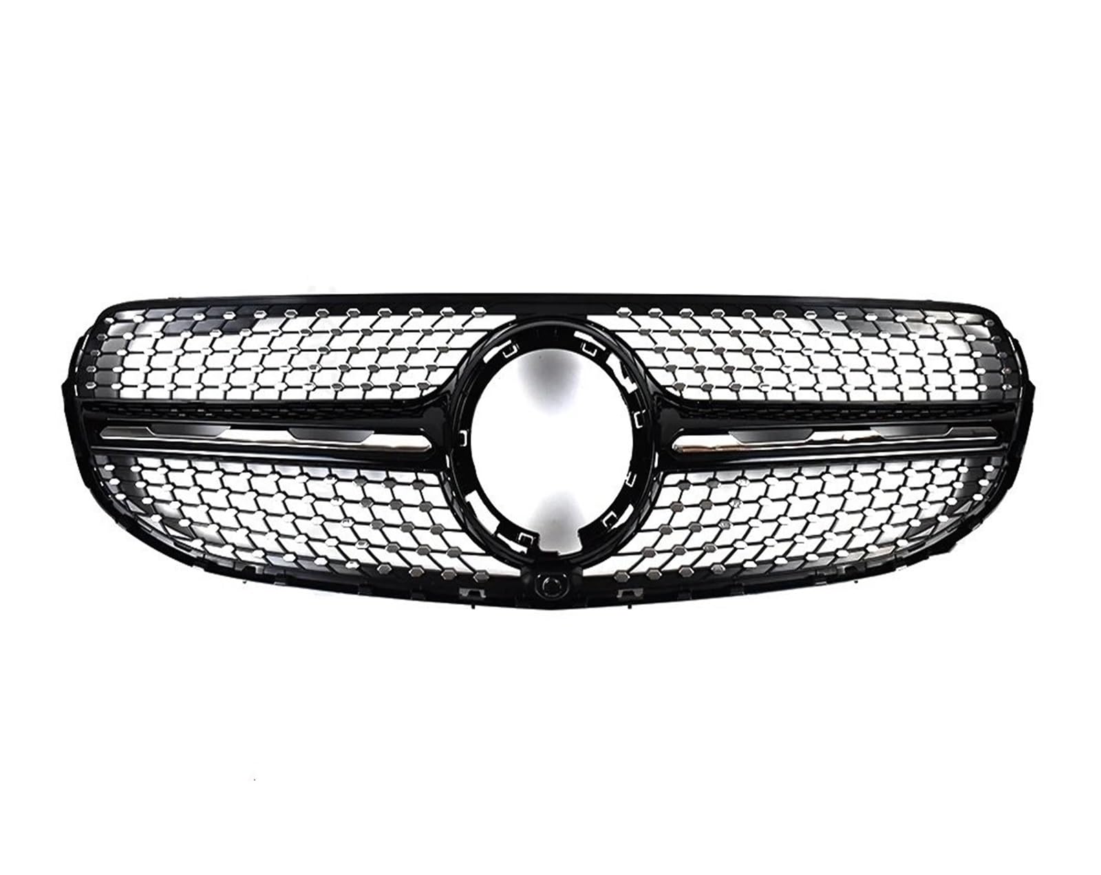 Auto Front Kühlergrille Für Benz Für GLC X253 2019-2021 GT Diamond Style Modifiziertes Bodykit Tuning Hood Mesh Frontstoßstangengrill Renngrillgitter Frontgrills(DM Black) von ZCera