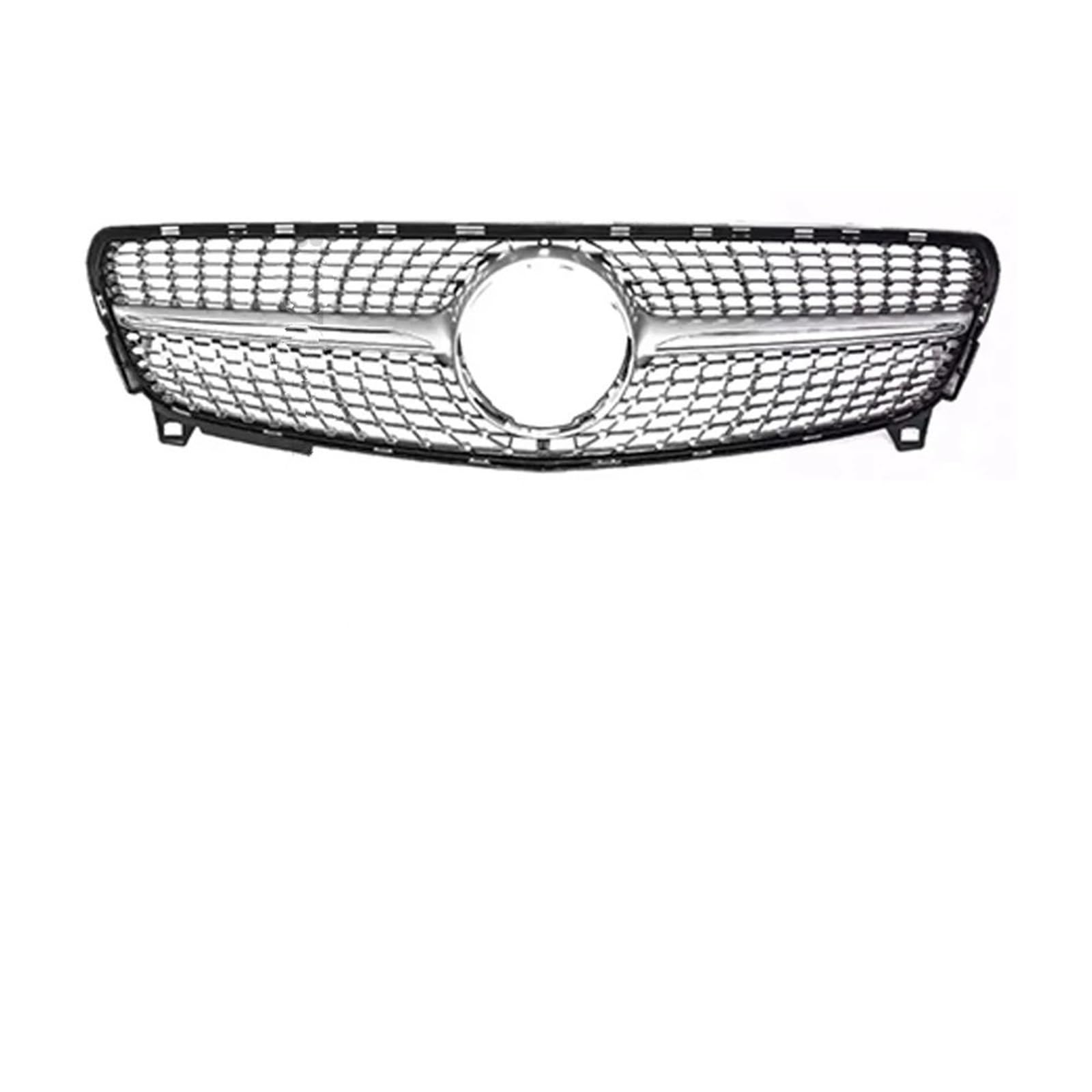 Auto Front Kühlergrille Für Benz W176 A 2018 2017 2016 2015 2014 2013 A180 A45 A260 A200 Fronteinlass Stoßstangengrill Grill GT Diamant Tuning Frontgrills(16-18 Diamond Silver) von ZCera