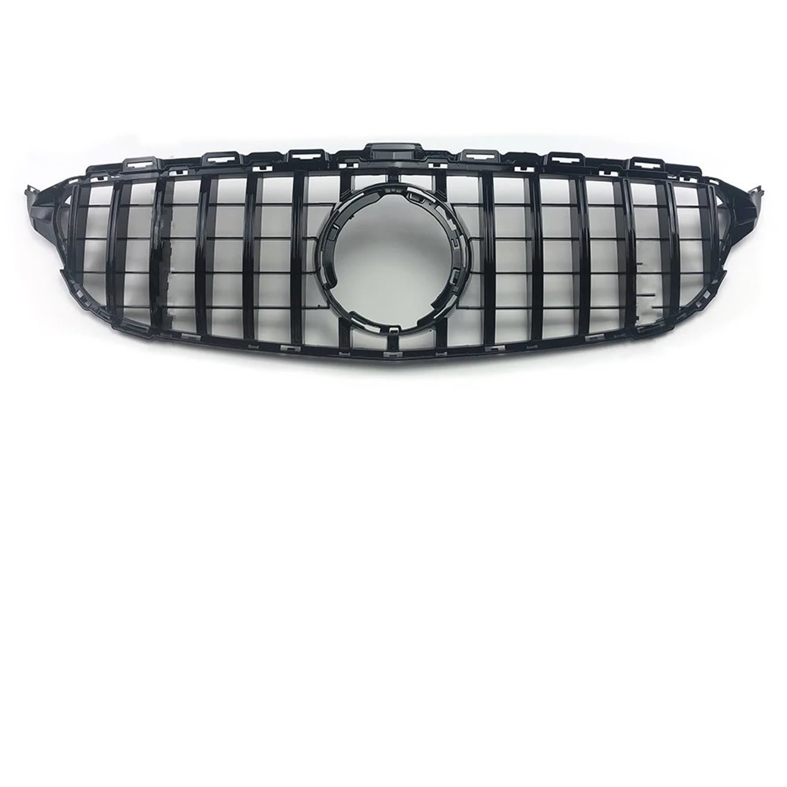 Auto Front Kühlergrille Für Benz W205 C205 S205 Für AMG C 2014-2021 GTR GT Diamant Front Stoßstange Grille Racing Einlass Haube Grill Zentrum Mesh Frontgrills(19-21 GT Black) von ZCera