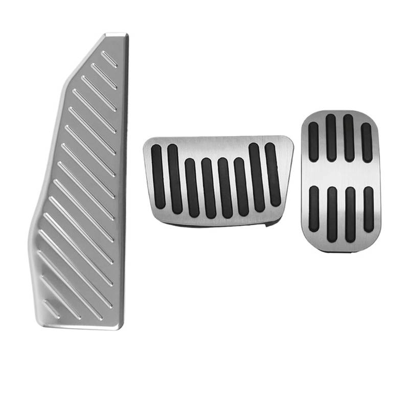 Auto Pedale Für Toyota Für Corolla Für Kreuz XG10 2021 2022 2023 Auto Fuß Rest Pedal Accelerator Kraftstoff Bremspedal Abdeckung Pads Pedalkappen(3pieces Silver) von ZCera