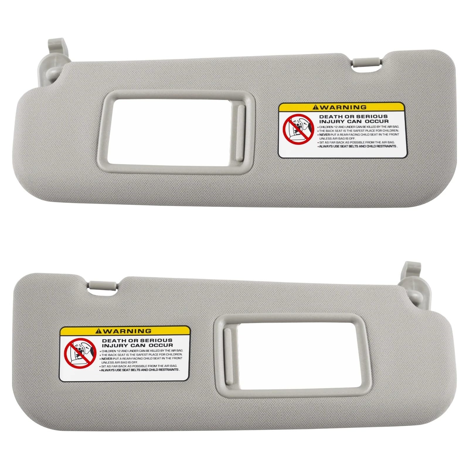 Car Interior Sun Visor Für Hyundai Elantra 2011-2015 Mit Kosmetikspiegel-Abckplatte Blockieren Von Sonnenlicht ‎852103X000TX 852203X000TX Passform Das Auto-Sonnenvisier Sonnenblende(Gray a Pairs) von ZCera