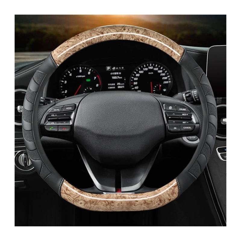 Lenkradabdeckungen Für Hyundai Für I40 Für I30 Für I20 I10 Für Ix35 Ix25 Für Tucson Für Accent Für Elantra Für Santa Fe Autolenkradabdeckung Lenkradbezüge(BEIGE D Shape) von ZCera