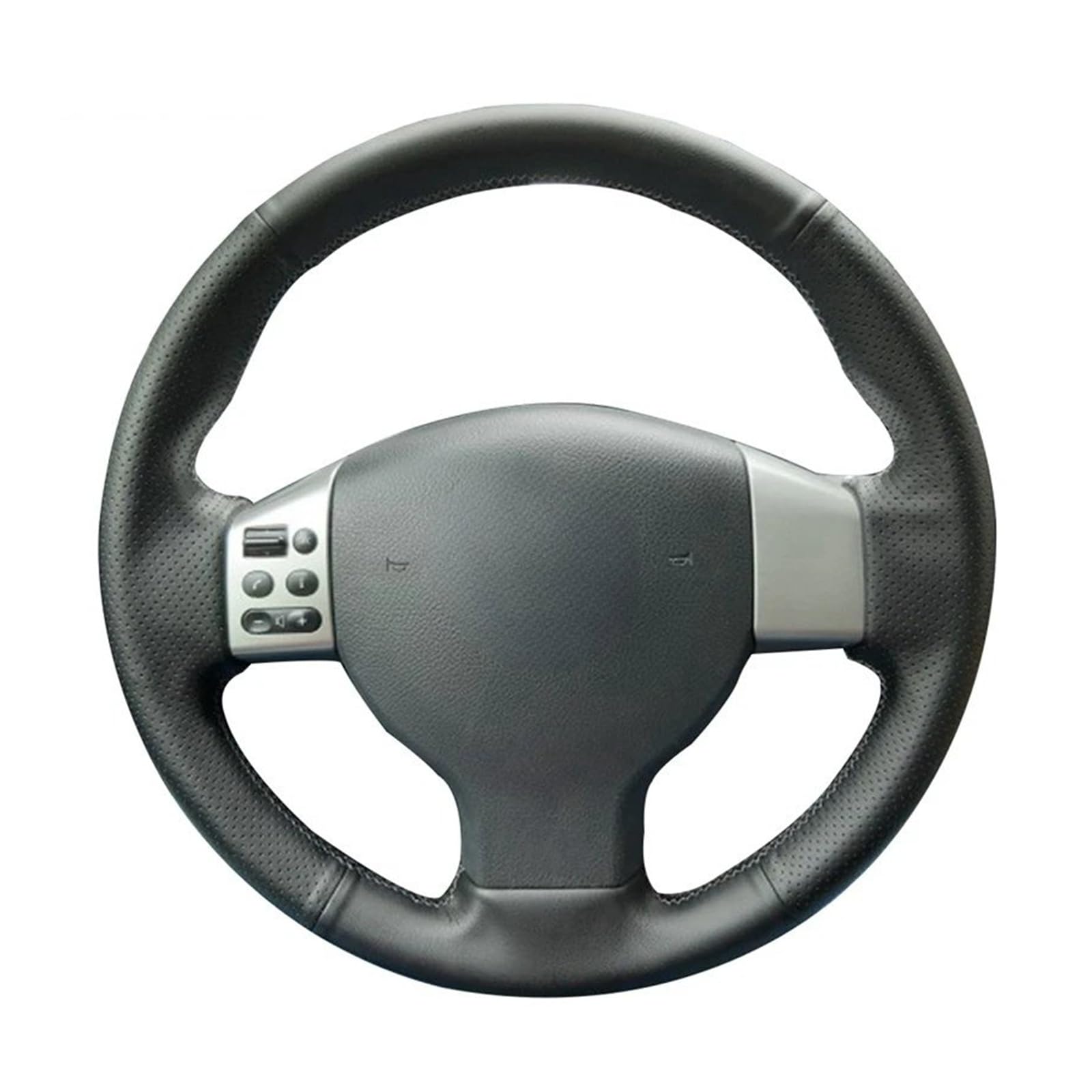 Lenkradabdeckungen Für Nissan Für Tiida 2004-2010, Für Sylphy 2006-2011, Für Versa 2007-2011, DIY Handgenähte Schwarze Auto-Lenkradbezüge Lenkradbezüge(Gray Thread) von ZCera