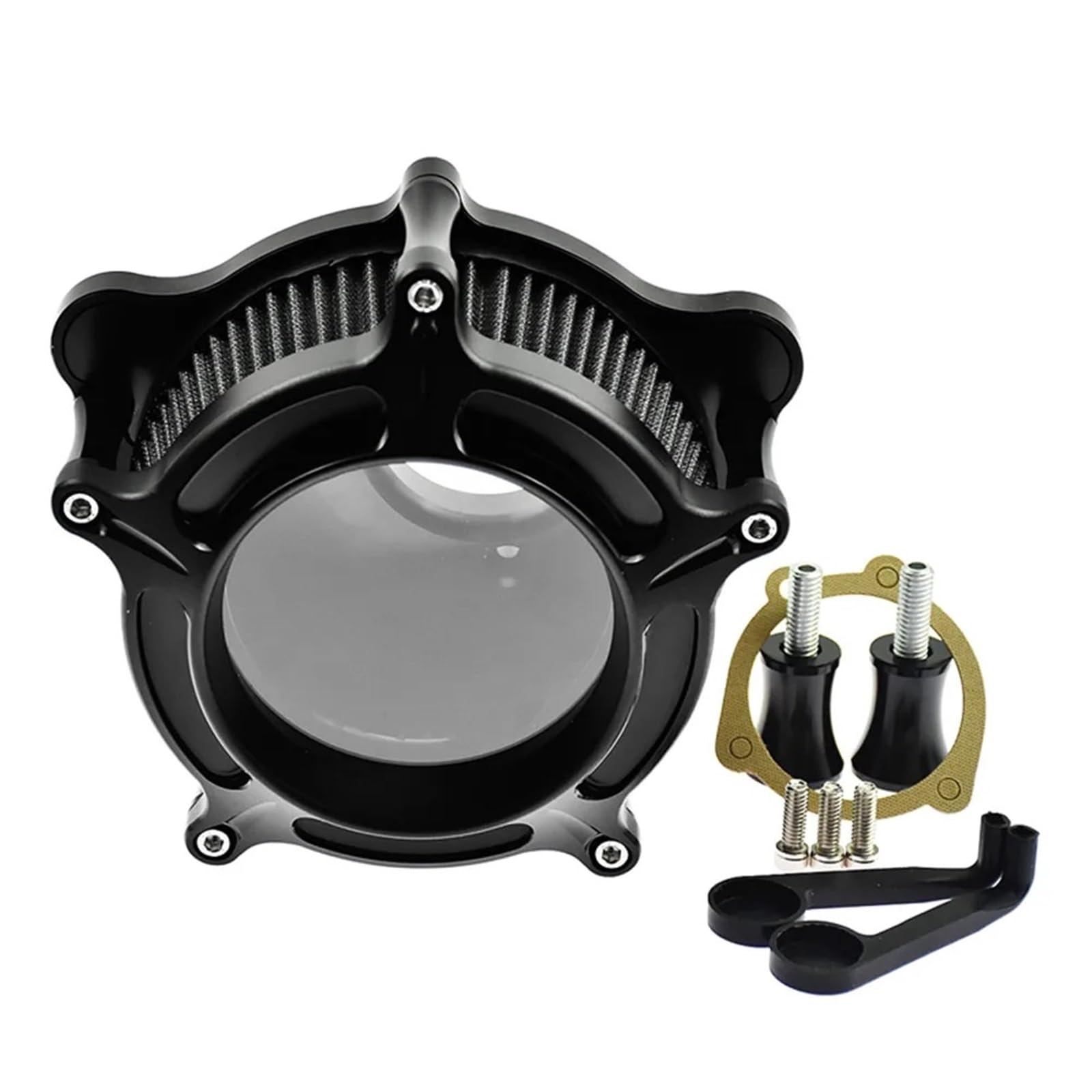 Luftfilter Motorrad Für Softail Für Dyna Für Sportster Für Touring Für Road Glide Für King Für Fatboy Motorrad Lufteinlass Reiniger Filter Luftfilter Motorrad Luftansaugfilter(Gray B air filter) von ZCera