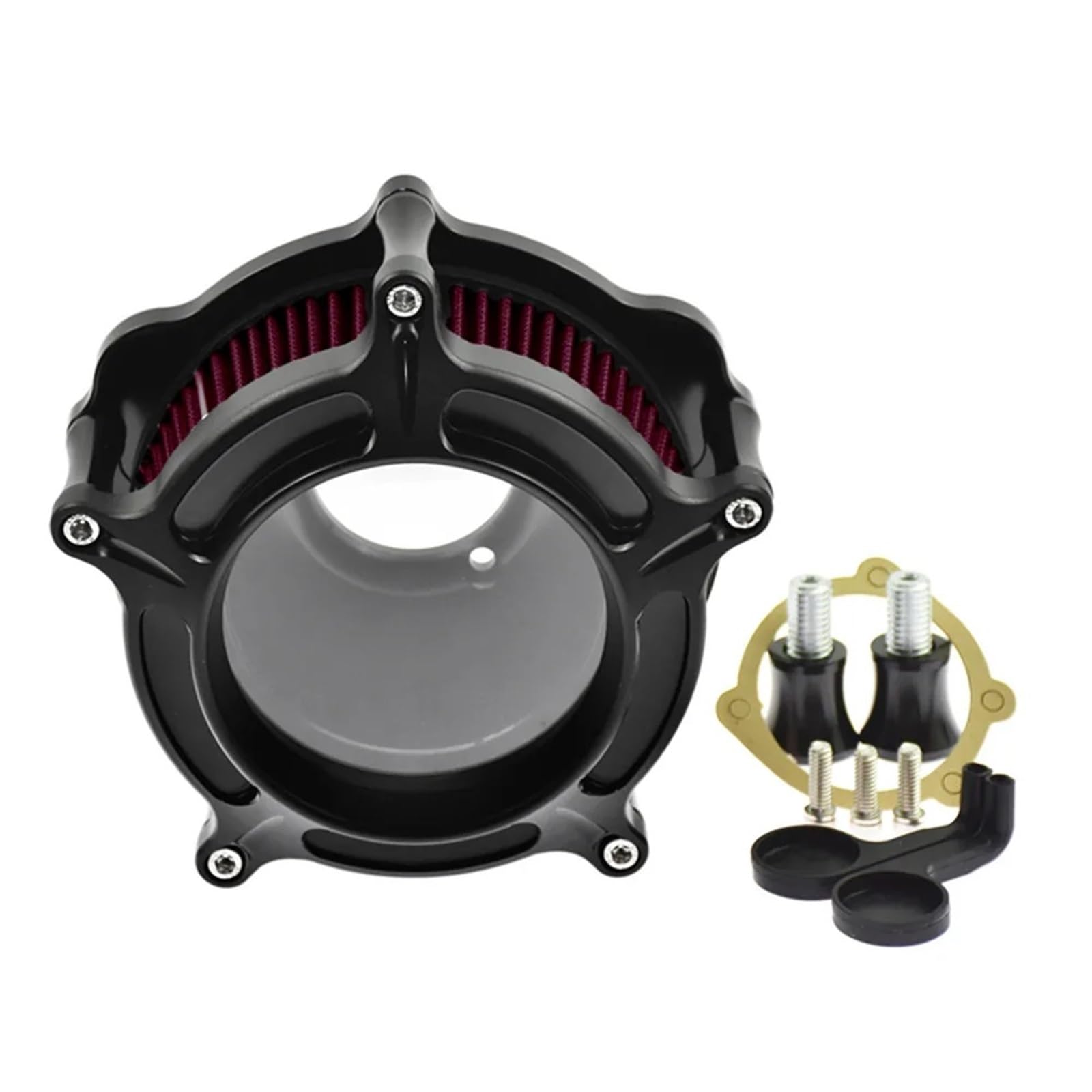 Luftfilter Motorrad Für Softail Für Dyna Für Sportster Für Touring Für Road Glide Für King Für Fatboy Motorrad Lufteinlass Reiniger Filter Luftfilter Motorrad Luftansaugfilter(Red A air filter) von ZCera