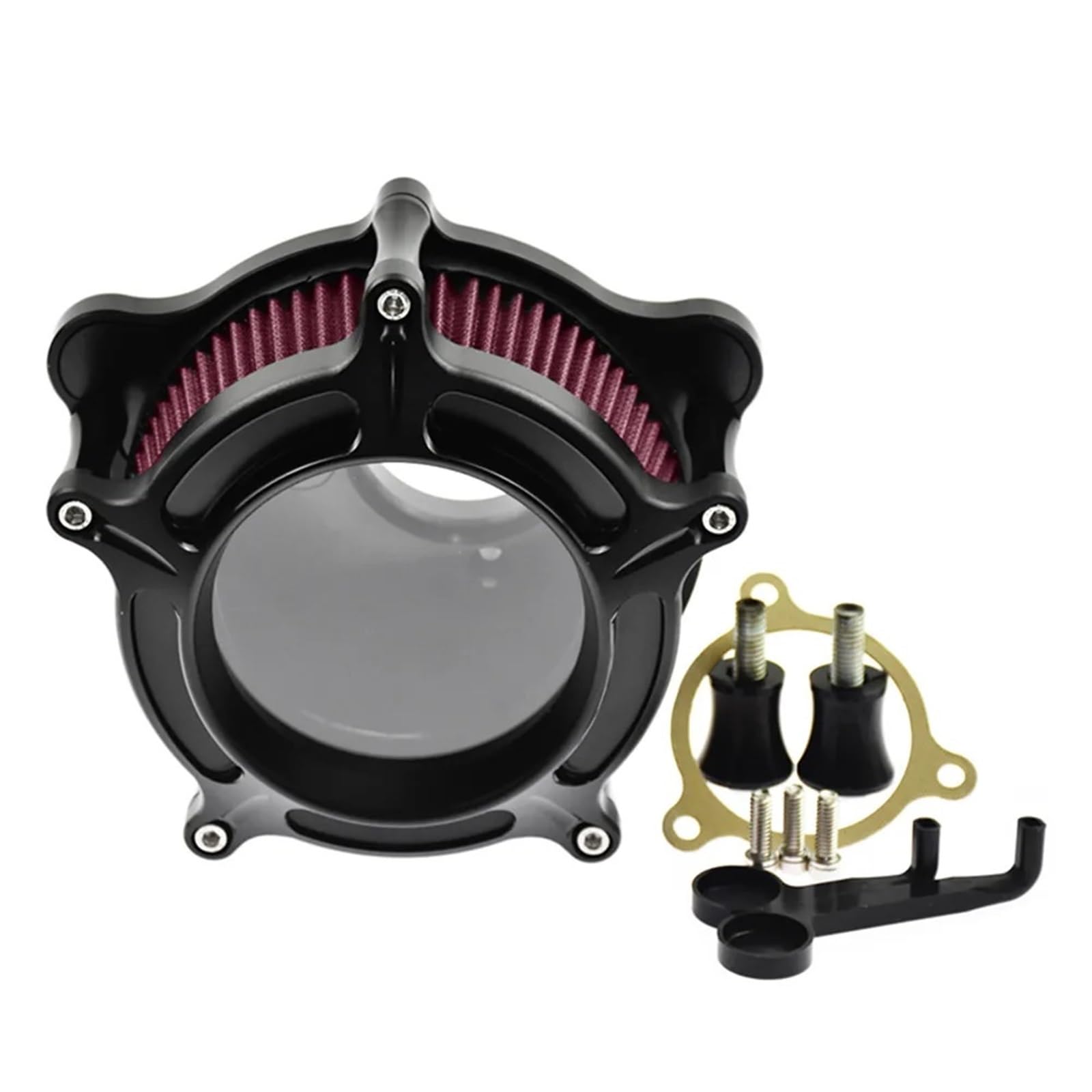 Luftfilter Motorrad Für Softail Für Dyna Für Sportster Für Touring Für Road Glide Für King Für Fatboy Motorrad Lufteinlass Reiniger Filter Luftfilter Motorrad Luftansaugfilter(Red D air filter) von ZCera