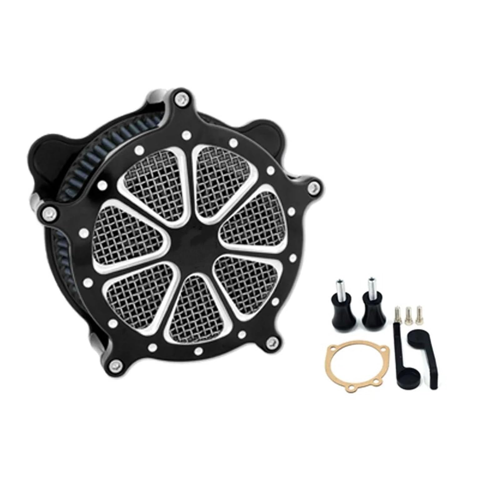 Luftfilter Motorrad Für Sportster XL Für Touring Für Street Glide Für Road Für Glide Für Dyna Für Softail Motorrad Turbine Spike Luftfilter Ansaugfilter Motorrad Luftansaugfilter(Air Filter A) von ZCera