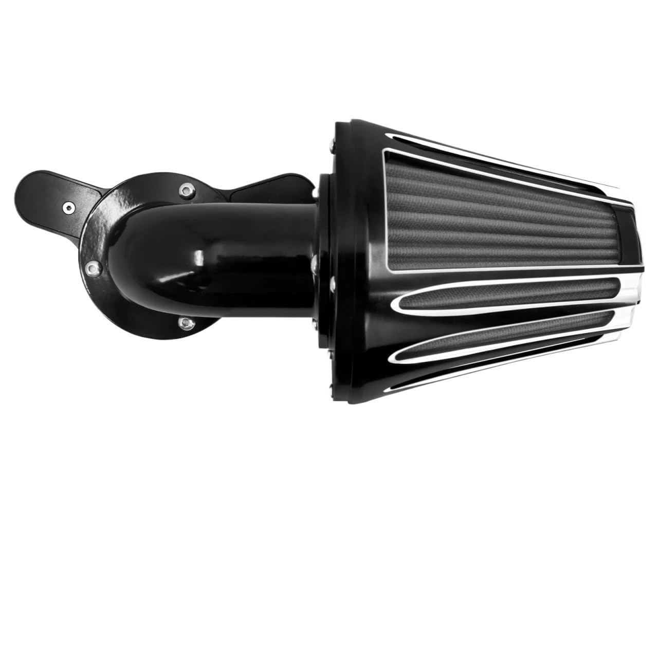 Luftfilter Motorrad Für Touring Für Electra Für Street Glide Für FLHR Für FLTRX Für Softail Dyna Für Sportster XL 883 1200 Motorrad Luftfilter Reiniger Motorrad Luftansaugfilter(1-Air Cleaner B) von ZCera