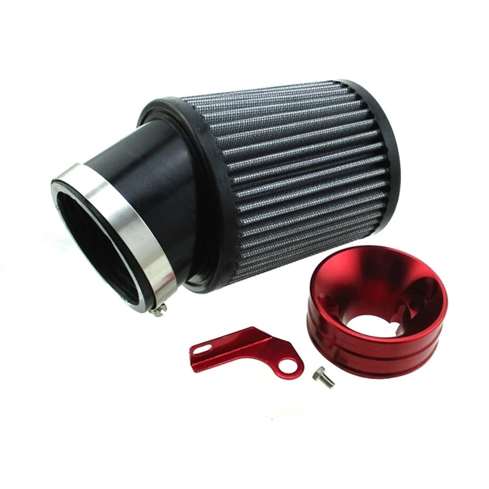 Luftfilter Motorrad Luftfilter Und Adapter-Kit Für 6.5 PS Für Klon GX160 GX200 Für Predator 212ccm Motor Go-Kart-Rennwagen Mini-Bike Motorrad Luftansaugfilter von ZCera