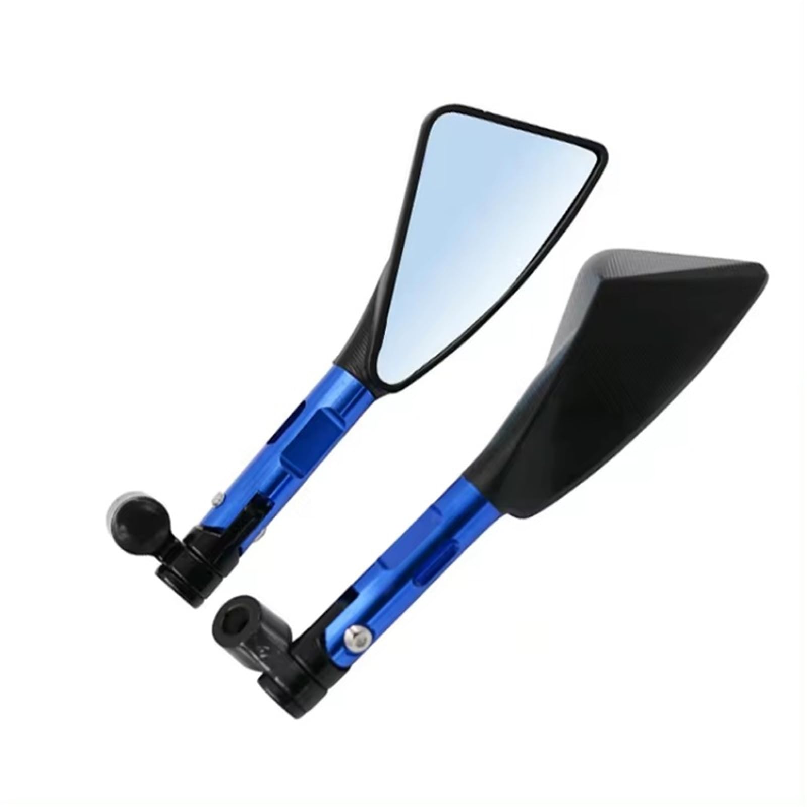 Motorrad Spiegel FÜR Gsxr 1000 K8 Universal Motorrad Spiegel CNC Aluminium Rearview Außenspiegel Motorrad Seitenspiegel(Blue) von ZCera