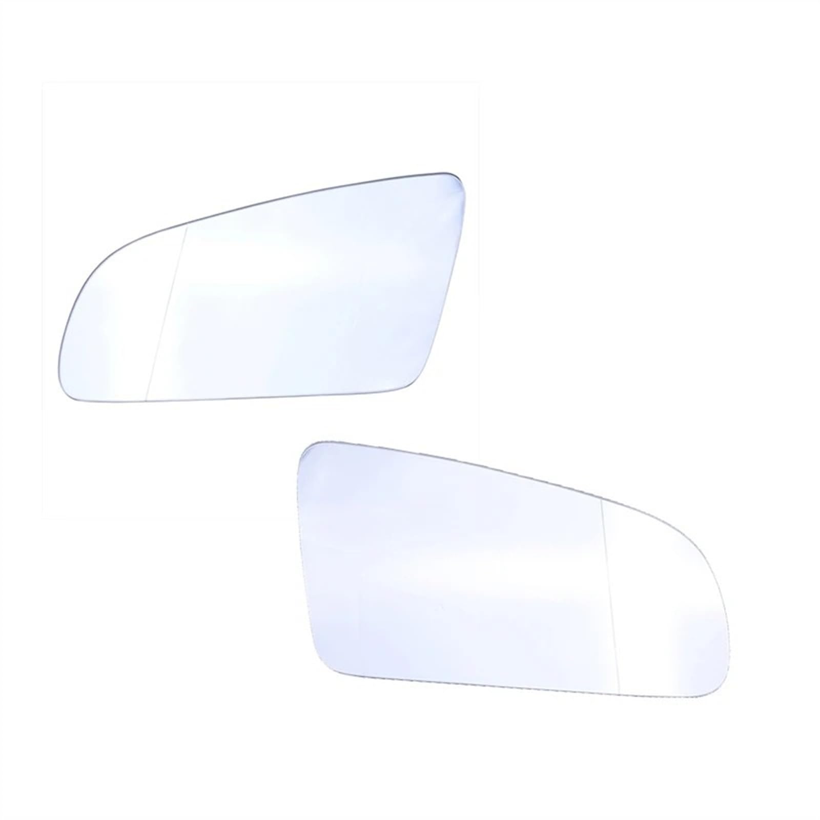 Spiegelglas Ersatz Für A3 S3 A4 B6 B7 A6 S6 2003-2008 Links Rechts Auto Beheizte Seite Rückspiegel Glas Anti-Fog Tür Flügel Spiegel Objektiv Außenspiegel Asphärisch(White A Pair) von ZCera