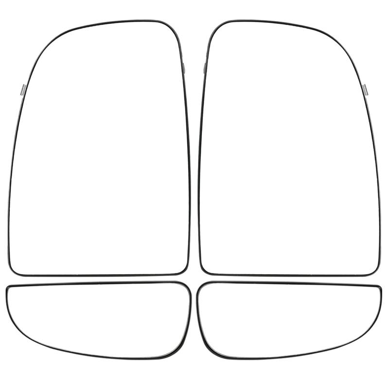 Spiegelglas Ersatz Für Citroen Für Relais 2006-2017 2018 2019 2020 2021 2022 2023 Links Rechts Flügel Spiegel Glas Beheizte Fahrer Passagier Seite Oberen Unteren Außenspiegel Asphärisch(Upper Lower L von ZCera