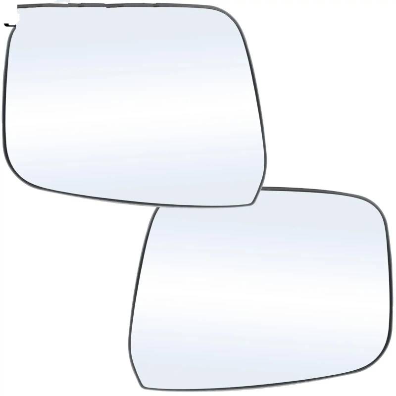 Spiegelglas Ersatz Für Nissan Für Navara D40 Für Pathfinder R51 2005-2013 Fahrer Beifahrer Außenspiegel Glas Beheizte Rückspiegel Sphärische Platte Außenspiegel Asphärisch(Pair) von ZCera