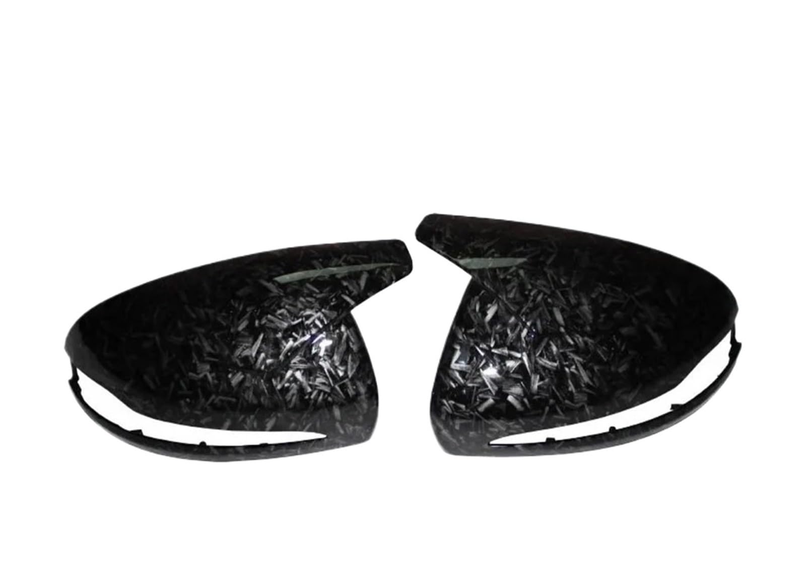 Spiegelkappen Außenspiegel Für Benz E Für GLC SC Klasse W205 W213 X253 W222 W238 Glänzend Schwarz Spiegel Kappen Abdeckung Auto Spiegelkappe(Forged grain) von ZCera