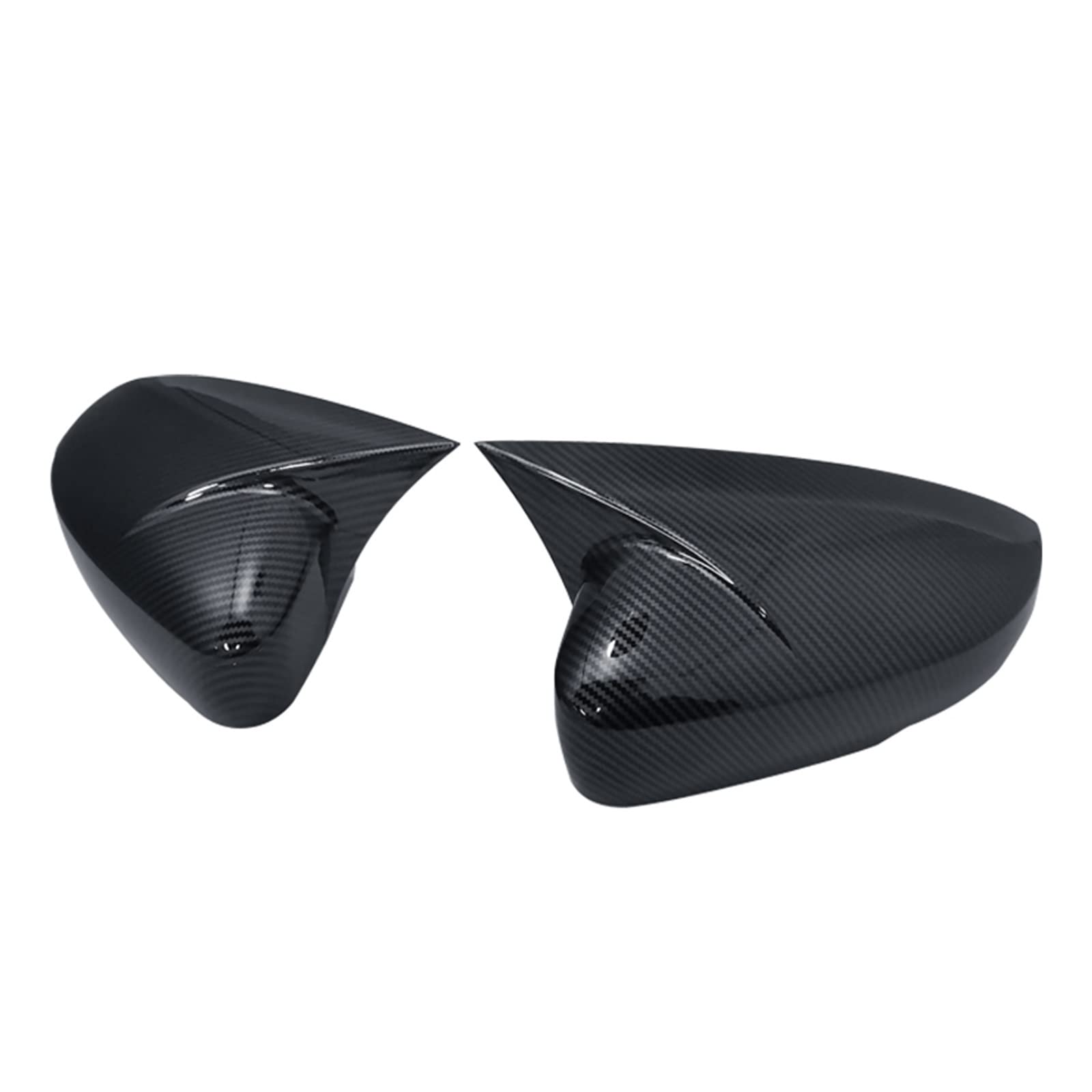 Spiegelkappen Außenspiegel Für VW Für Polo 6R 6C Seitentür Flügelspiegelabdeckung 2010 2011 2012 2013 2014 2016 2017 Auto Spiegelkappe(Carbon fiber pattern) von ZCera