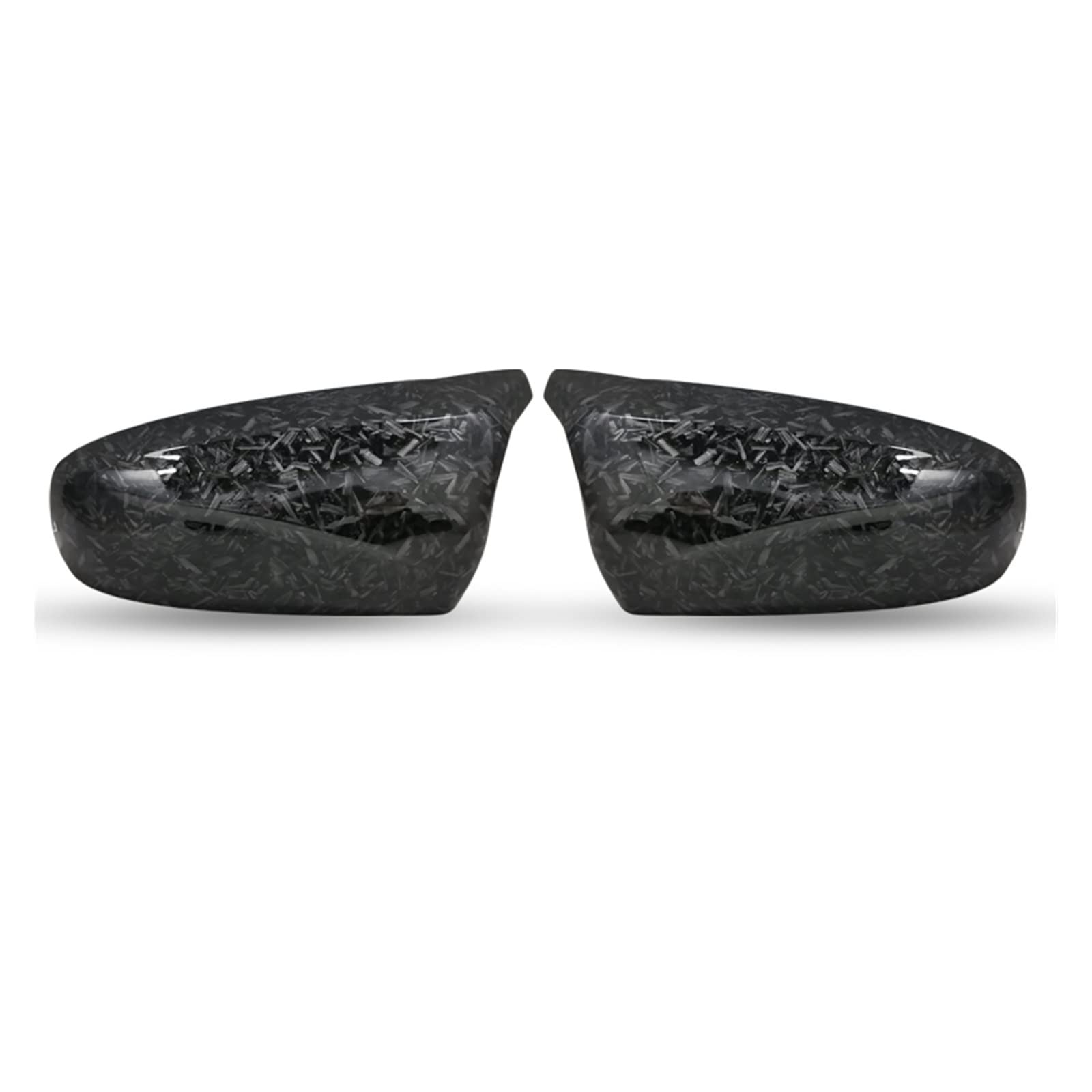 Spiegelkappen Außenspiegel Für X5 E70 Für X6 E71 2008-2013 Geändert Rück Helle Schwarz Carbon Faser Muster Spiegel Abdeckung Caps Auto Spiegelkappe(Forged Carbon Look) von ZCera