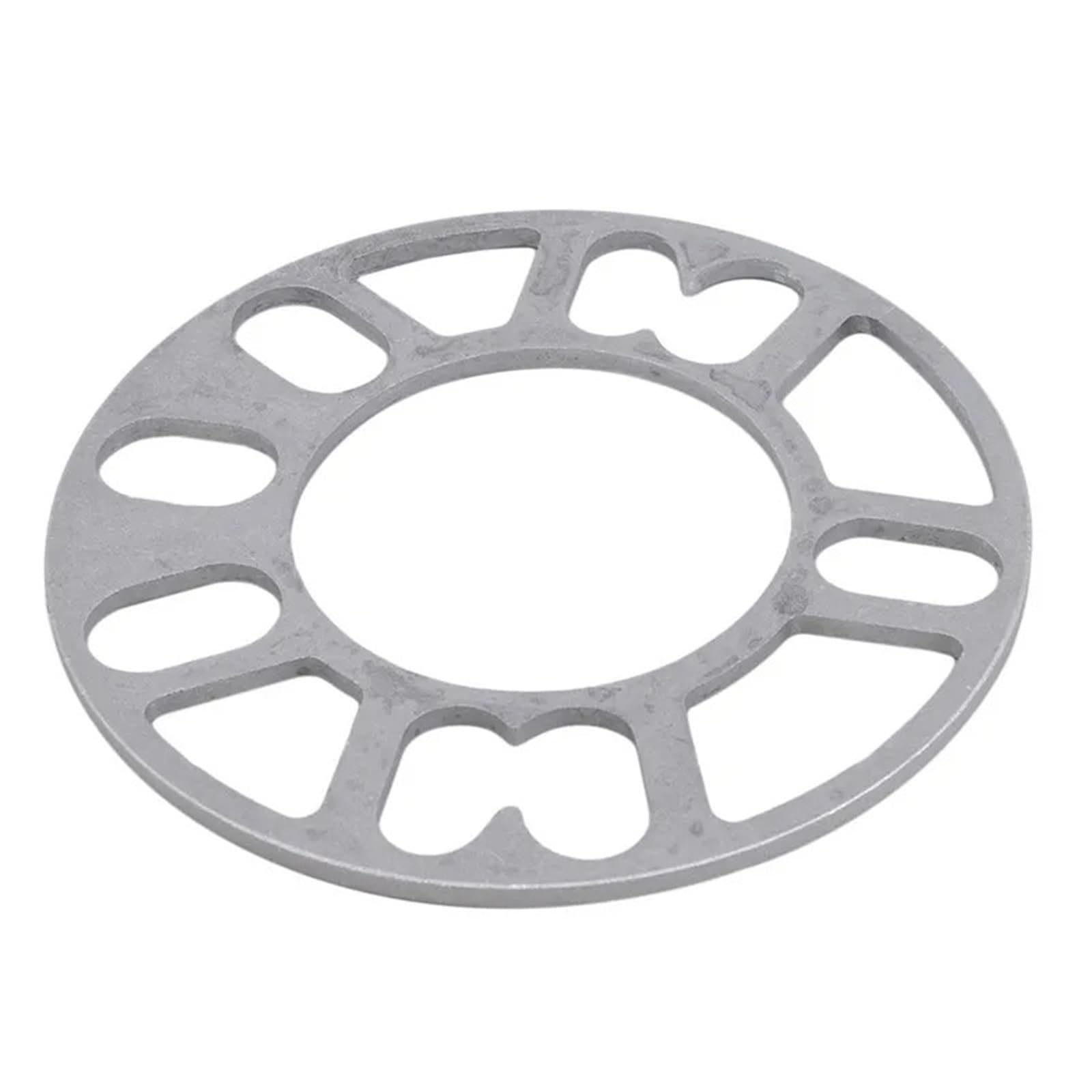 Spurverbreiterungen 2 Stück Universal Auto Rad Reifen Spacer Adapter Distanzscheiben Platte Für 4X 100 4X 114,3 5X 100 5x108 5X 114,3 5x120 Auto Spurverbreiterung(Silver 3mm) von ZCera