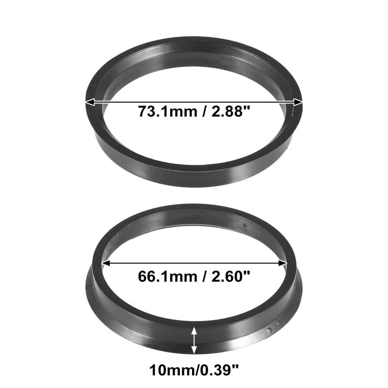 Spurverbreiterungen 2 Stücke Für Auto Rad Hub Centric Ringe Rad Bohrung Zentrum 67,1-54,1 67,1-56,1 67,1-60,1 67,1-63,4 67,1-66,1mm Auto Spurverbreiterung(73.1mm to 66.1mm) von ZCera