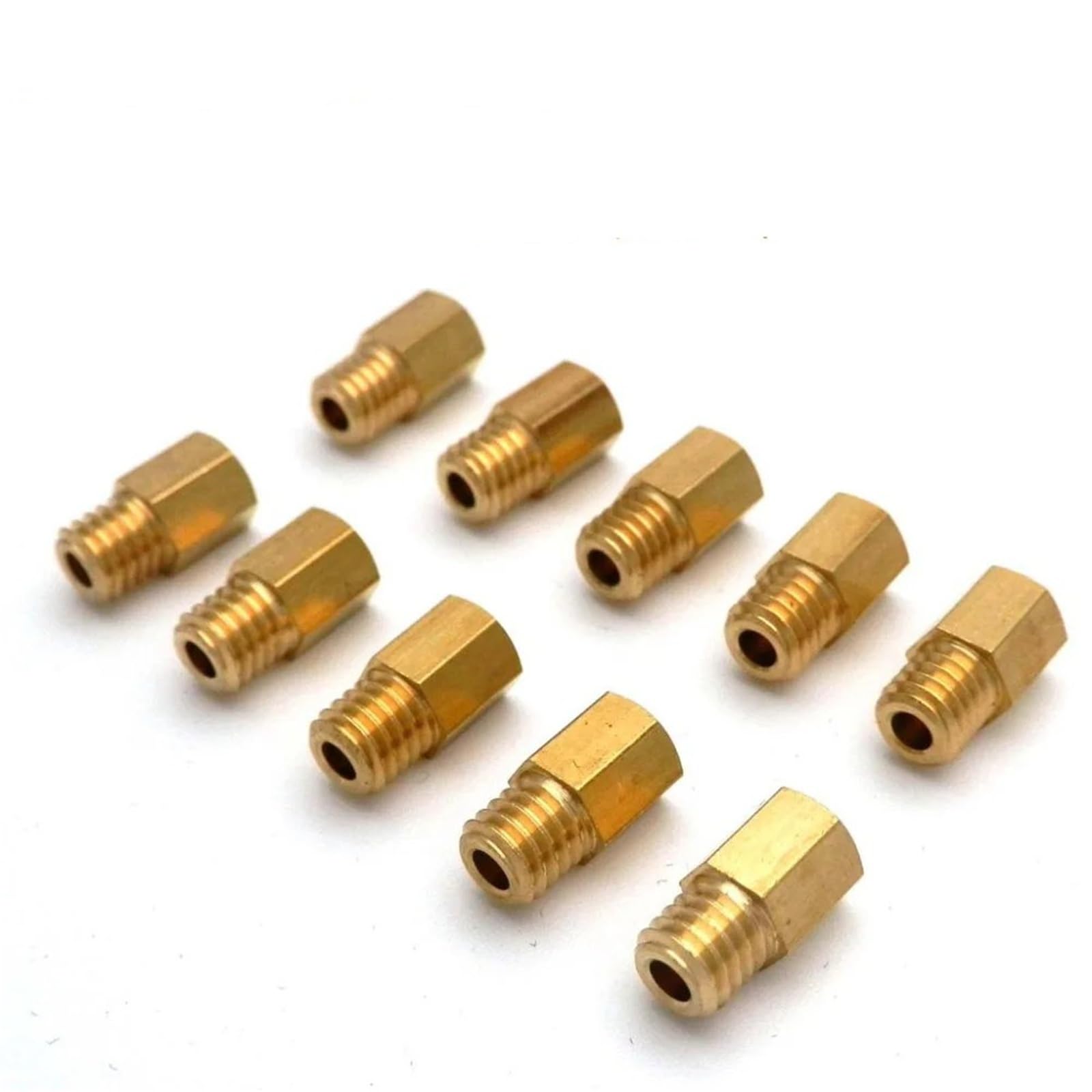 Vergaser 10 Stück/Set Hex Typ Hauptdüsen 5,2 X 0,75 Gewinde 6 Mm Kopf Für Vergaser VM/TM/für TMX RX100 AX100 TM24 27 28 Einspritzdüse Heavy Duty Vergaser(100-190) von ZCera