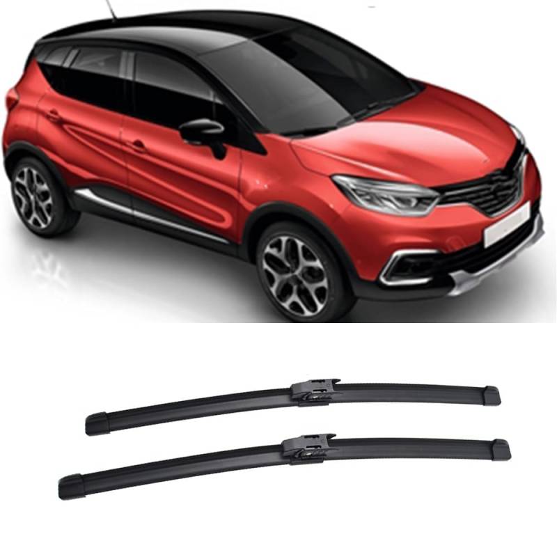 Scheibenwischer für Renault Captur Kaptur 2016-2019 26"+16", Auto Windschutzscheibe Frontwischerblätter Fenster Regenbürsten Fenster Bürstenschneider von ZDDYUU