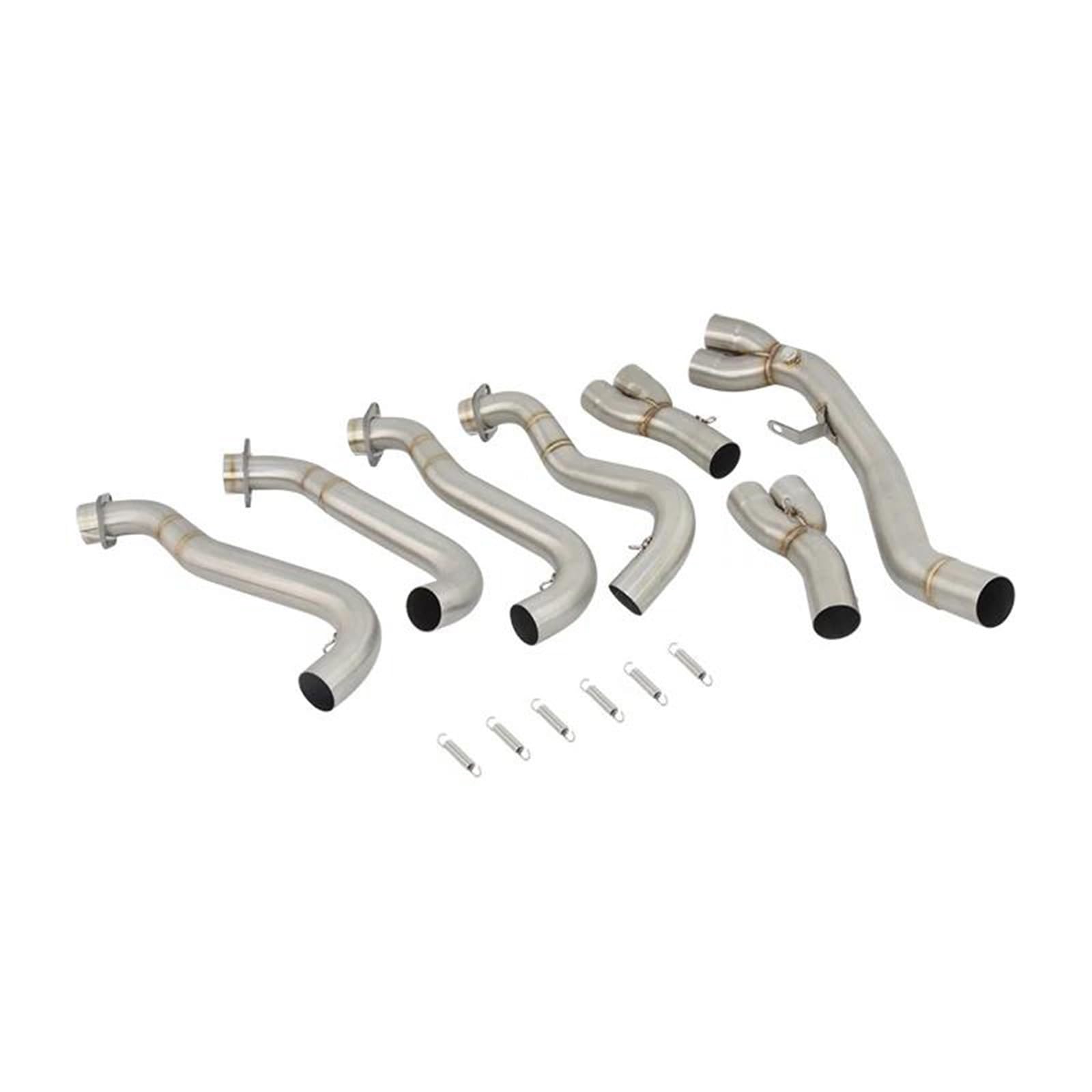 Aufsteckbarer Motorrad-Vollauspuff Espace Front Link Pipe Connect Original-Schalldämpfer Für S&uzuki GSXR1000 GSXR 1000 2017-2024 Motorradauspuff von ZDJKI