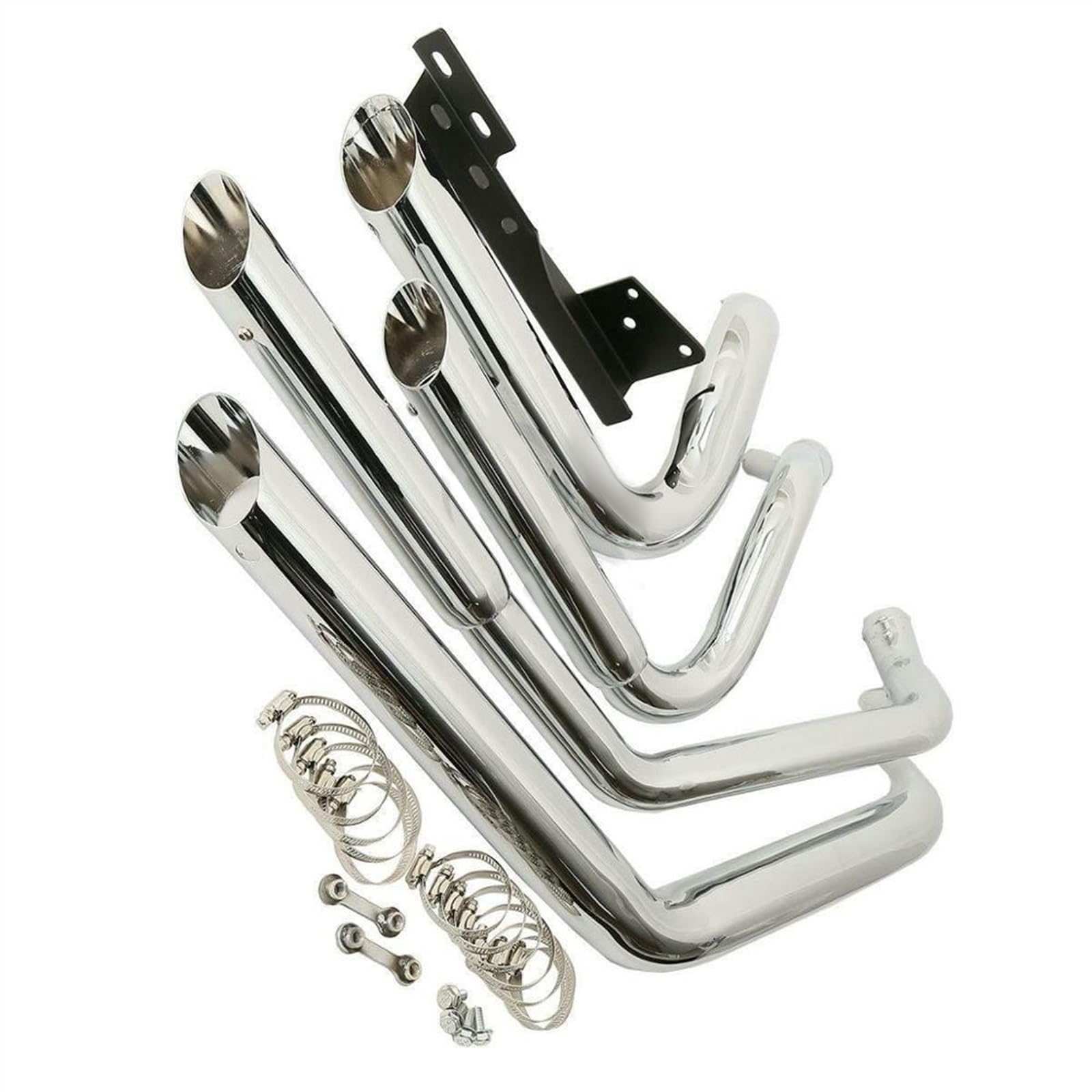 Motorrad Staggered Short Shots Auspuff & Hitzeschild Für H&arley Sportster 1200 Iron 883 Forty Eight Seventy Two 2004 2005 2006 2007 2008 2009 2010 2011 2012 2013 Motorradauspuff von ZDJKI