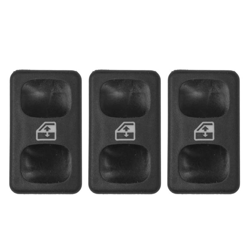 ZDPVK Auto Elektrische Fensterheber Schalter Heber Regler Control Taste 191959855 for VW Golf 1985-1992 Polo Seat Ibiza Cordoba Fensterheberschalter(3 pcs) von ZDPVK