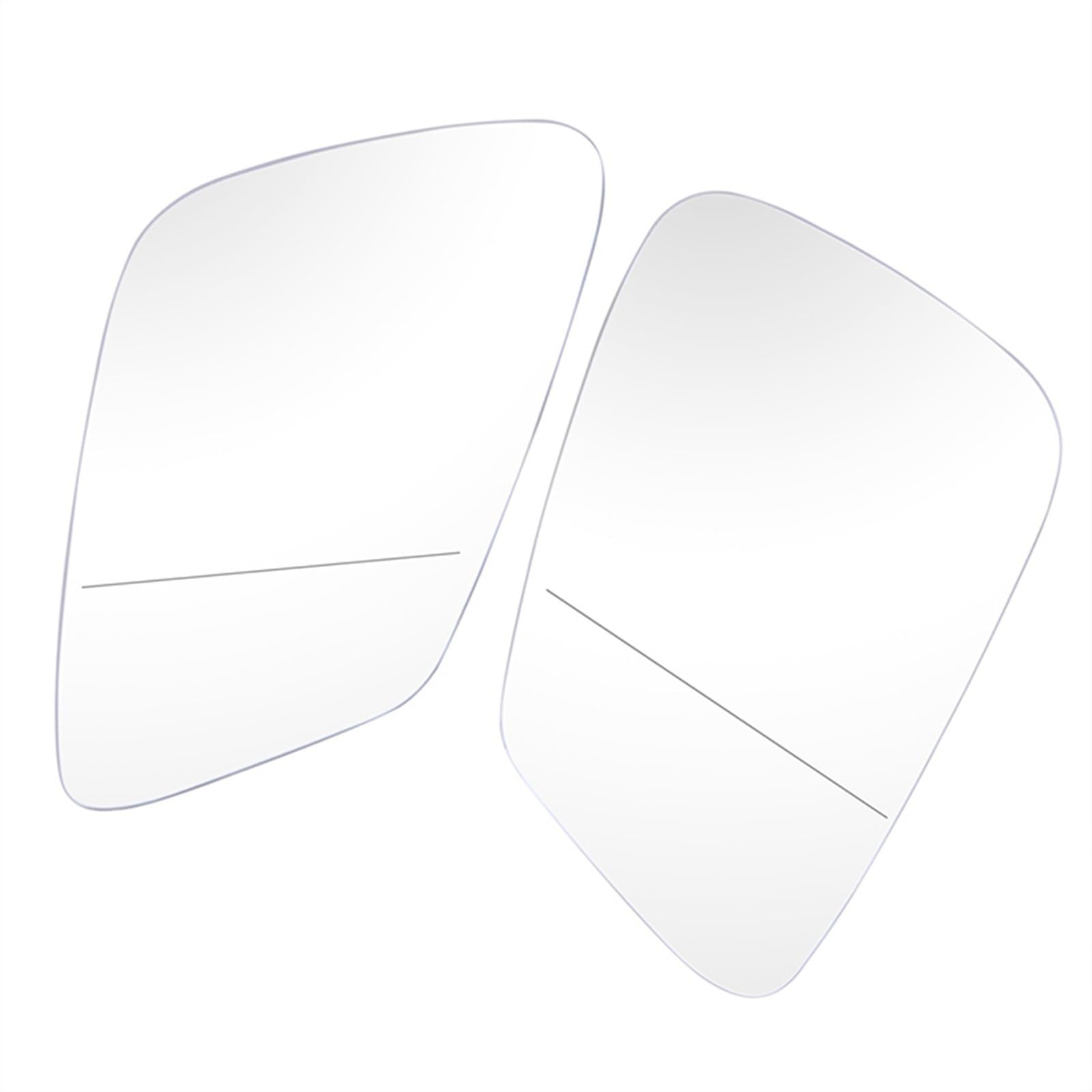 ZDPVK Beheiztes Seitenrückspiegelglas, beheizbare Spiegellinse, klar, blau, for BMW, for 5er 6er 7er E60 E61 F07 F10 F11 F12 Außenspiegelglas(Mirror Glass Pair1) von ZDPVK