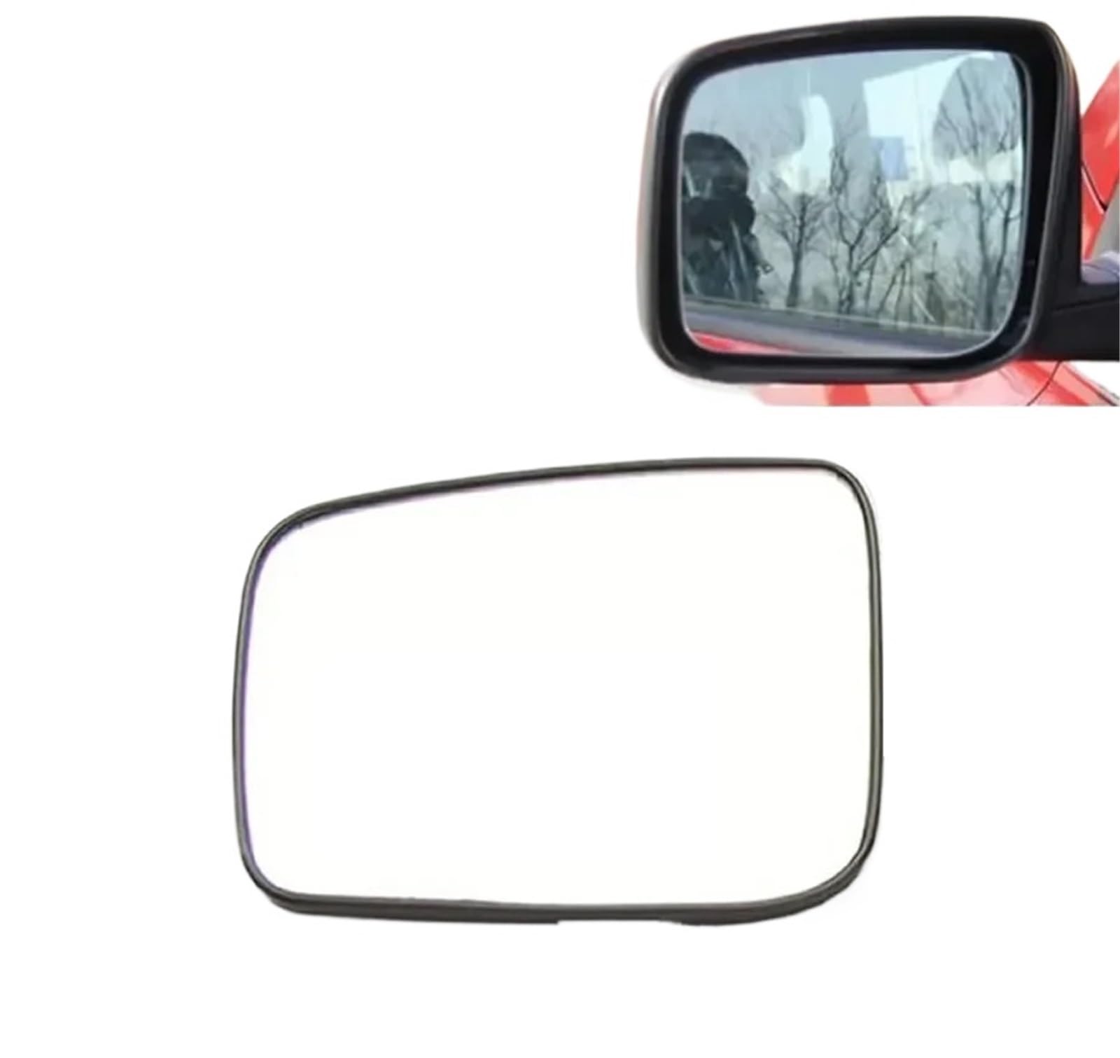 ZDPVK for Nissan, for X-Trail Qashqai 2008–2013, Außentür-Rückspiegelgläser, äußere Rückspiegel-Seitenspiegel, weiße Glaslinse Außenspiegelglas(1pcs Left Heating) von ZDPVK