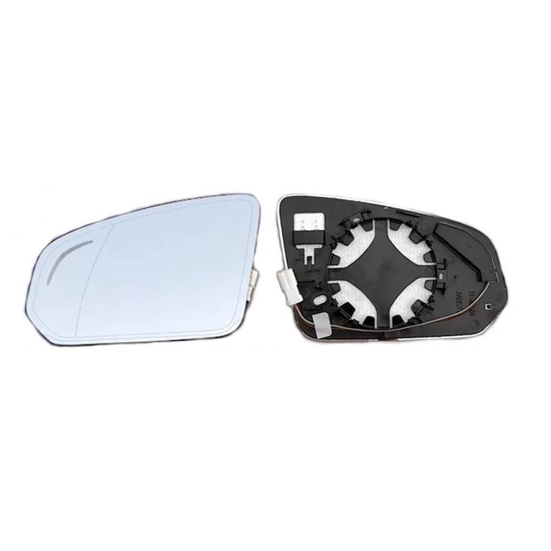 ZDPVK for Volvo, for S90 2017 2018 2019-2023 Auto-Rückspiegel Glas Außentür Seitenspiegellinse mit Heizung Toter Winkel Warnung Außenspiegelglas(2PCS Left and Right) von ZDPVK