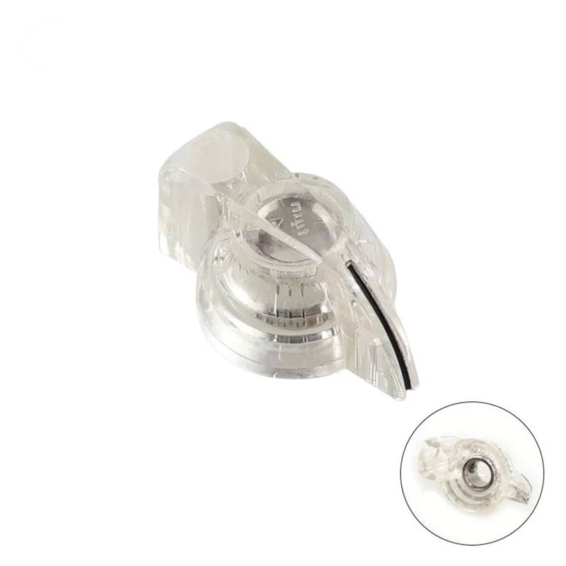 2pcs Vintage chicken head knob Turn switch pointer knob 6.35mm ZDVHOMCB(Transparent white) von ZDVHOMCB