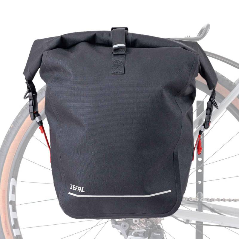 ZEFAL Z Traveler S30 Fahrradtaschen für Gepäckträger Wasserdicht 30 L - Universell Gepäckträgertasche - Widerstand Fahrradtasche Velcro - 1,1 kg von ZEFAL