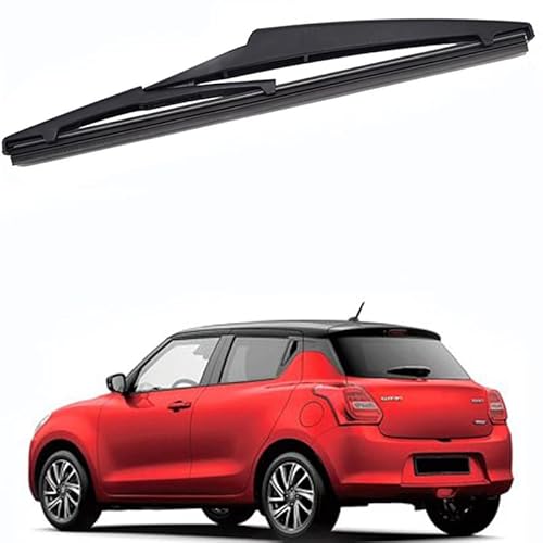 Heckscheibenwischerblatt, für Suzuki Swift V (AZ) 2017-2023 Rear Scheibenwischer Heckscheibe Wasserabweisendes Gummi, Schwarz von ZELLYA