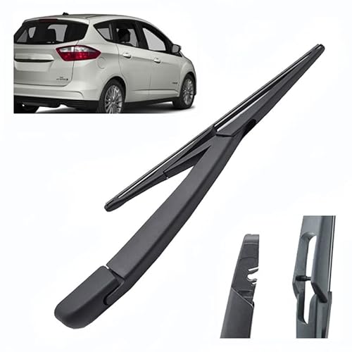 ZELLYA Wischerarm Hinten Scheibenwischer Wischer Set, für Ford C-Max 2010-2023 Scheibenwischerarm Blatt Austausch Kunststoff Schwarz von ZELLYA