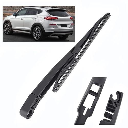 ZELLYA Wischerarm Hinten Scheibenwischer Wischer Set, für Hyundai Tucson MK3 2016-2020 Scheibenwischerarm Blatt Austausch Kunststoff Schwarz von ZELLYA