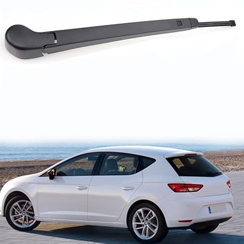 ZELLYA Wischerarm Hinten Scheibenwischer Wischer Set, für Seat Leon 5F MK3 Fließheck 2012-2019 Scheibenwischerarm Blatt Austausch Kunststoff Schwarz von ZELLYA