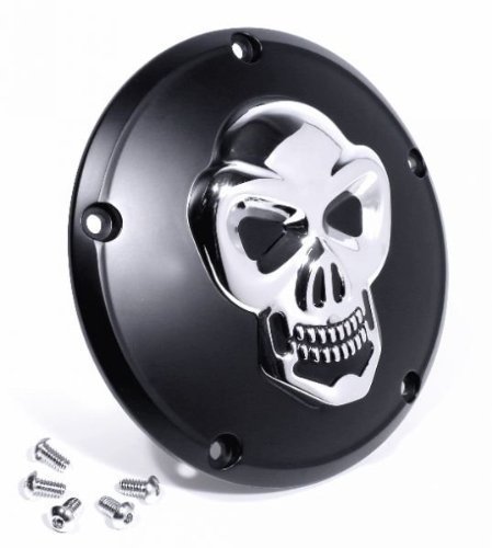 3D Skull Kupplungsdeckel für Harley 99- Twin Cam Totenkopf Derbycover von ZEMEX