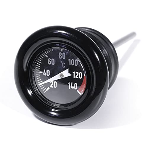 ZEMEX Öltemperatur Messstab - Ölthermometer für Harley-Davidson Sportster (1979-2003) & Softail (1984-1998) Modelle mit 25 mm Durchmesser und 10,5 cm Gesamtlänge von ZEMEX