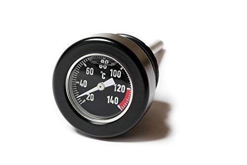 ZEMEX Motorrad-Öltemperatur-Messstab - Ölmessstab mit integriertem 25 mm Durchmesser Ölthermometer für Harley-Davidson Softail ab 1999 von ZEMEX