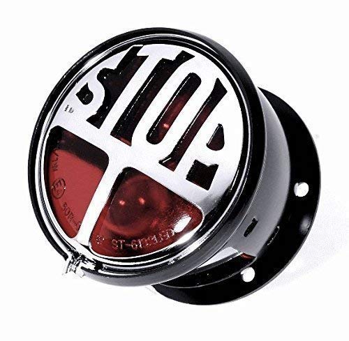 Rücklicht Stop Miller Taillight für Harley-Davidson Chopper Oldschool Bobber Motorrad von ZEMEX