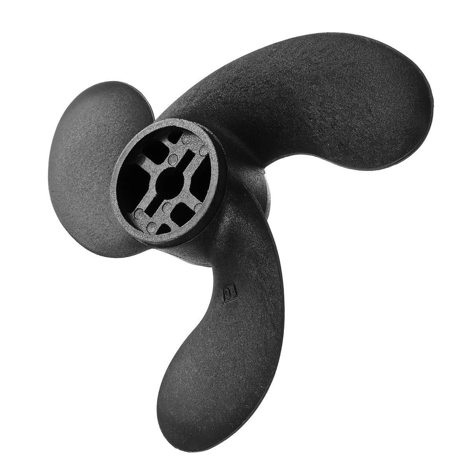 ZEMNLO 309-64107-0 Marine Propeller 7,4 x 5,7, for Nissan, for Tohatsu, for Evinrude, for Johnson 2,5-3,5 PS, schwarzes 3-Blatt-Verbundkunststoffmaterial Bootsmotorpropeller von ZEMNLO