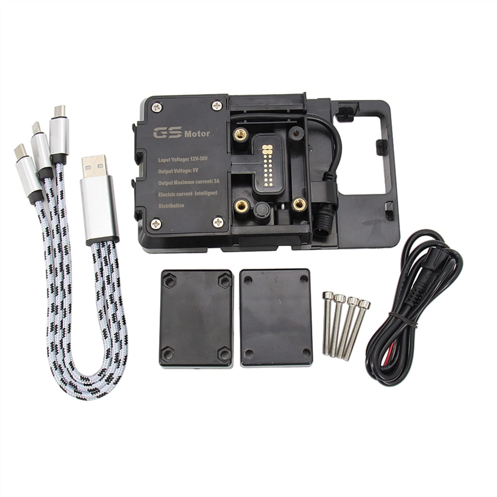 ZEMNLO Handyhalter Ständer Halterung Navigation GPS Halterung Bord USB Ladegerät, for SYM, MAXSYM TL 500 TL500 Motorradzubehör Handy-GPS-Halterung(B) von ZEMNLO
