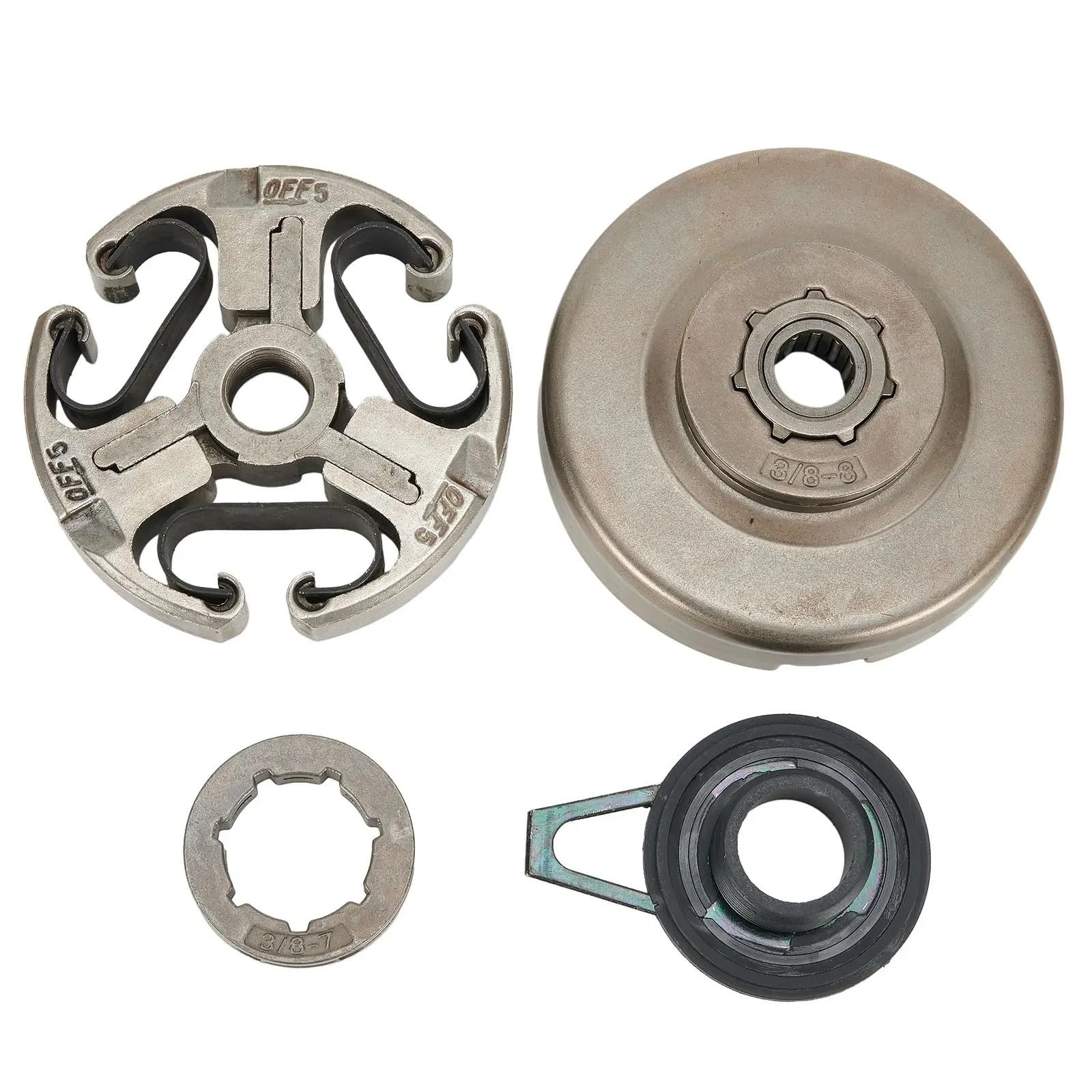 ZEMNLO Kupplungstrommel-Kits, for Husqvarna, 372 372XP 371 365 362 Kettensägen-Rasenmäher-Teile, Kupplungsritzel, Rand, Nadellager, Schneckengetriebe Kupplungstrommelbaugruppe von ZEMNLO