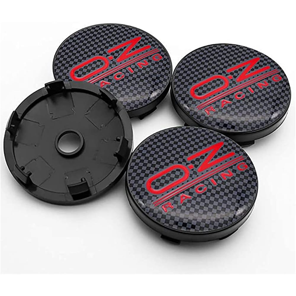 4 pcs Nabenkappen, Für OZ Racing 60mm Nabendeckel Radnabendeckel Zierdeckel Auto Tuning Wasserdicht/Anti-Rost,E von ZENAHA