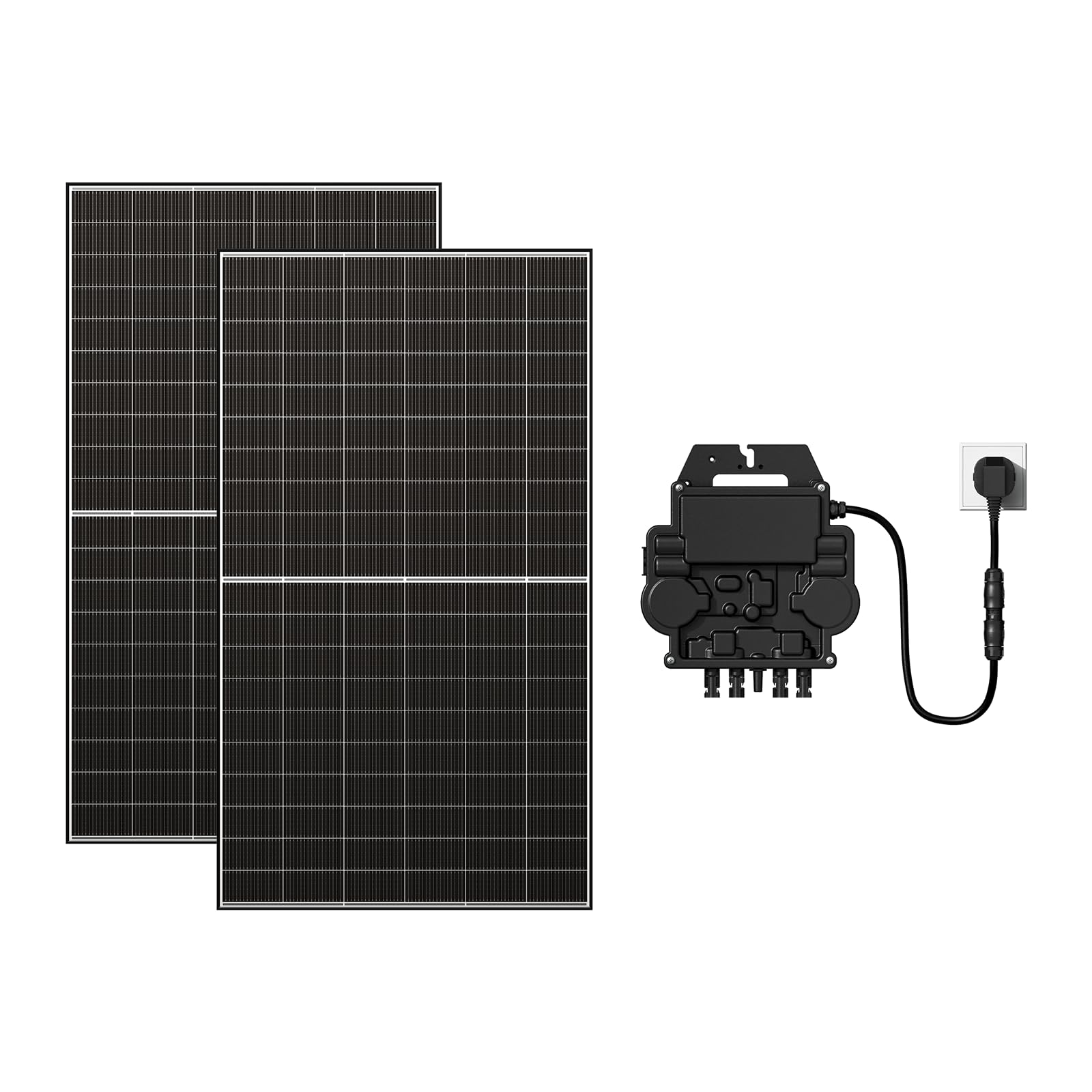 Zendure 1000W Balkonkraftwerk - Balkonkraftwerk 800W komplett Steckdose - neuester 800 Watt Wechselrichter - Solaranlage Komplettset - 500W bifaziale Solarmodule inkl. Zubehör - 5m Kabel von ZENDURE SuperCharged