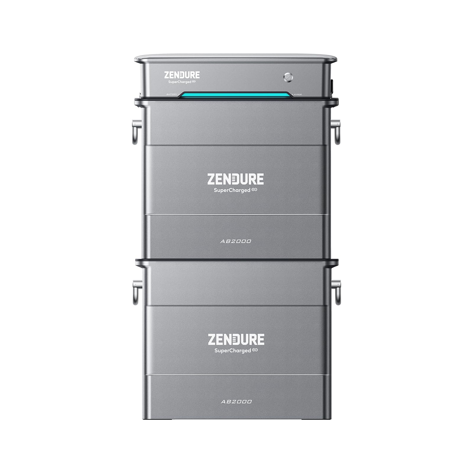 Zendure SolarFlow Balkonkraftwerk mit Speicher, Hyper 2000 mit 1800W Solar Eingang, 1200W AC-Laden, 1200W Ausgang, Eingebaute Mikrowechselrichter, TOU, 2X AB2000S 3840Wh LiFePO4 von ZENDURE SuperCharged