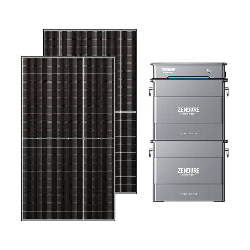 Zendure SolarFlow Balkonkraftwerk mit Speicher, Hyper 2000 mit 1800W Solar Eingang, 1200W AC-Laden, 1200W Ausgang, Eingebaute Mikrowechselrichter, TOU, 2x AB2000S 3840Wh, 1000W Solarpanel von ZENDURE SuperCharged